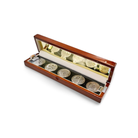 סט מטבעות לפדיון הבן מכסף טהור באריזה יוקרתית