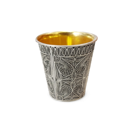 כוס קידוש פיליגרין כסף טהור