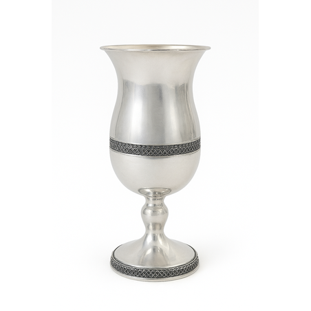 גביע קידוש בטן סרט כסף טהור