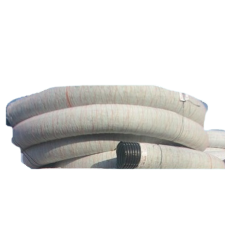 צינור שרשורי עטוף בד גיאוטכני 