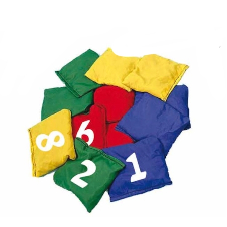 סט ערכת שקיות תחושה שעועית מספרים 1-10