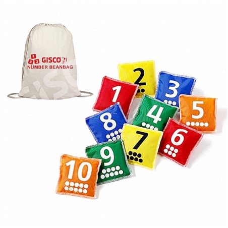 סט כריות תחושה מספרים עם תיק (10 יח)