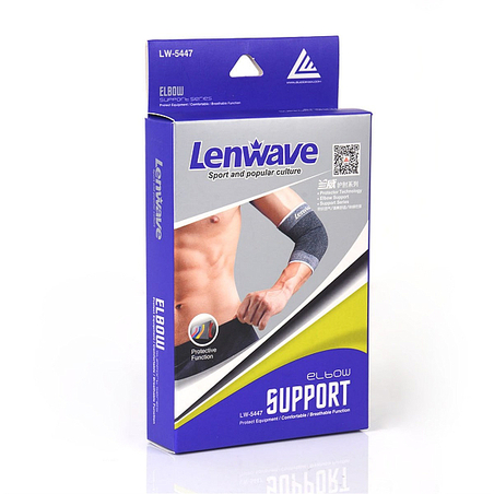 זוג מגני מרפק שרוולים אלסטיים תומכי מרפק LENWAVE 0922