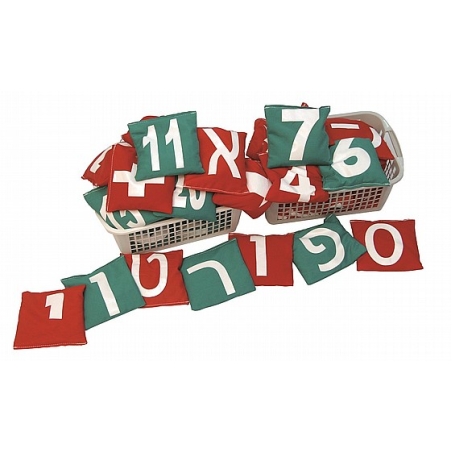 סט כריות תחושה אותיות ומספרים (27 יח')