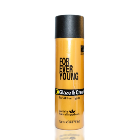 קרם גלייז קרטין ואבץ (500ML) - לכל סוגי השיער - For ever young