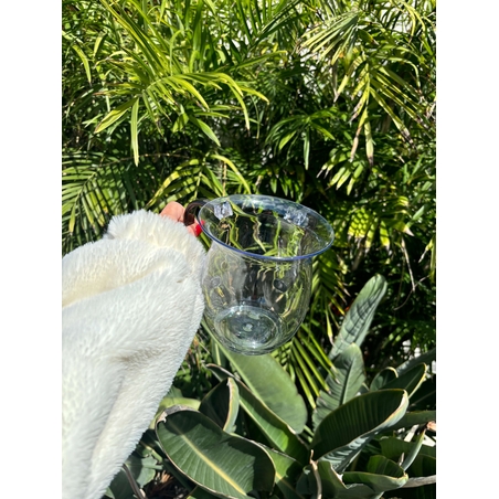 נטלה אקריליק מהודרת עם ידיות בצבע אפור 13 ס