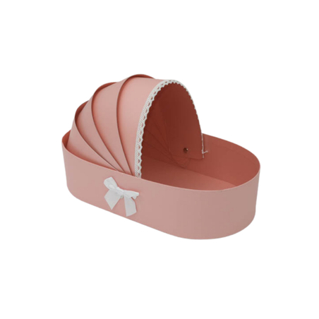 קופסת עריסה ורודה ליולדת 