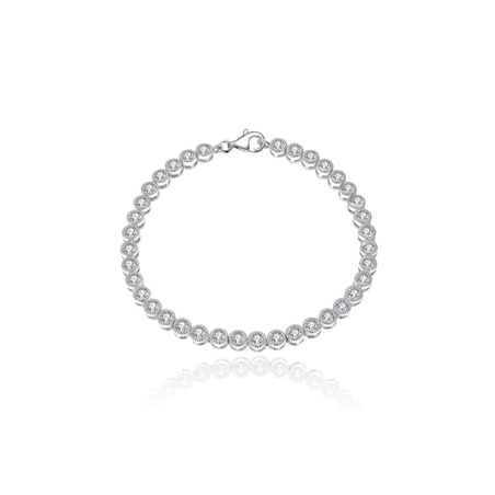 צמיד טניס עיגולים לאישה מכסף 925