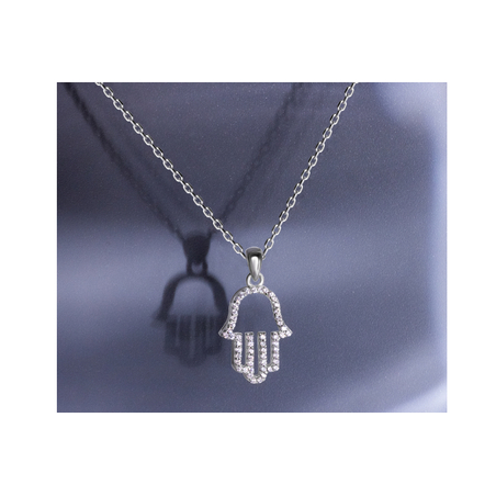 שרשרת חמסה עדינה לאישה מכסף 925