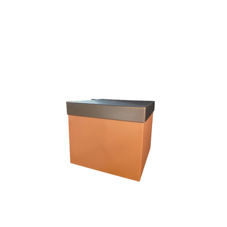 קופסא ורודה עם מכסה כסוף