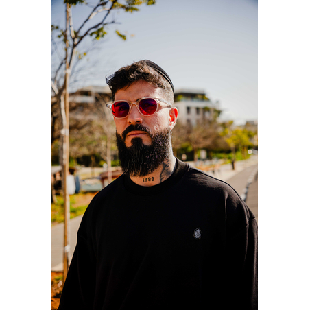 Beresheet2 - חולצת ציצית מהודרת דגם האש שלי בצבע שחור