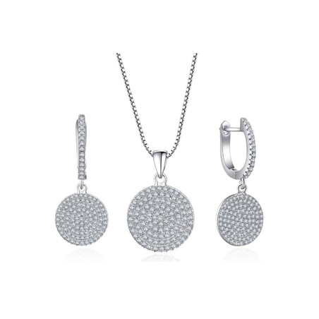 סט תכשיטים מכסף 925 לאישה – דיסק