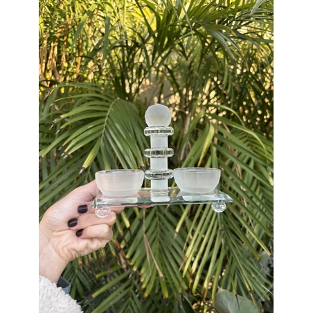 מלחיית קריסטל מהודרת עם בסיס 13 ס