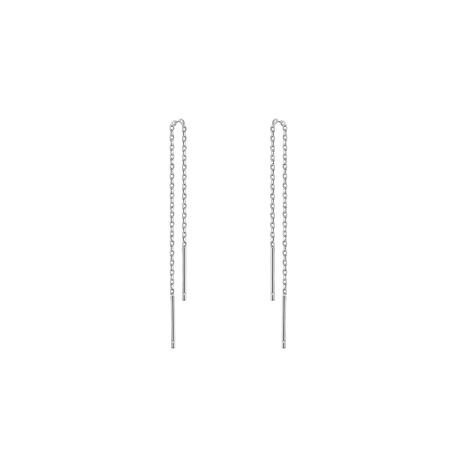 עגילי פס תלויים לאישה מכסף 925