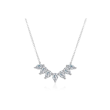 שרשרת טיפות סוליטר מכסף 925