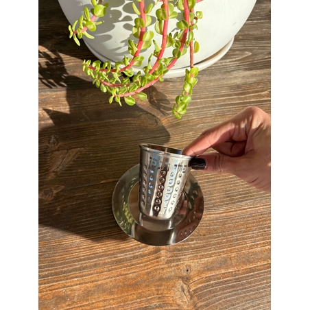 גביע קידוש מהודר מנירוסטה 8 ס