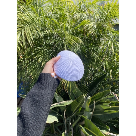 כיפה לבנה סרוגה 17 ס