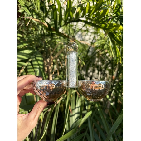 מלחית קריסטל מהודרת אבנים לבנות 10*14