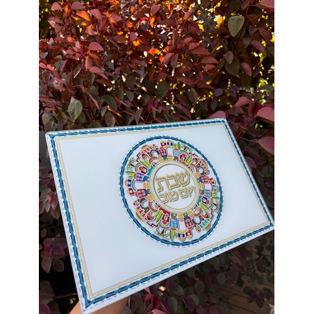 מגש חלה זכוכית עבה בלי שבירה 