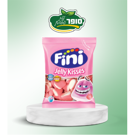 סוכריות גומי מסוכרות בטעם תות שדה (fini)