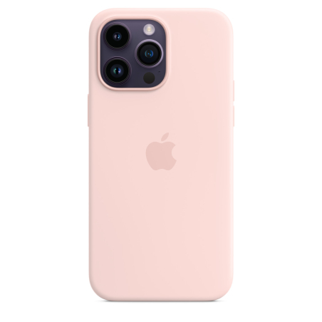 Apple Silicone Case with MagSafe Chalk Pink