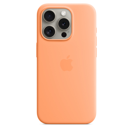 Apple Silicone Case With MagSafe Orange Sorbet