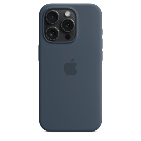 Apple Silicone Case With MagSafe Storm Blue