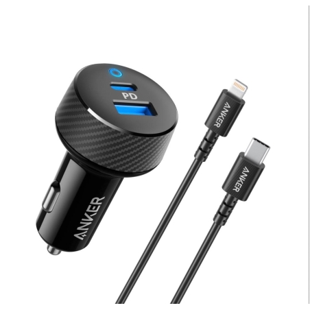 מטען רכב מאושר אפל Anker חיבור Type C
