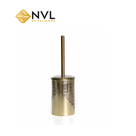 X5185B מברשת אסלה מעמד נירוסטה זהב קוטר 10 ס