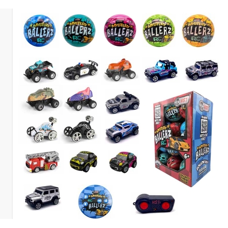 רכב בשלט רחוק - בכדור הפתעה MYSTERY BALLERZ RC