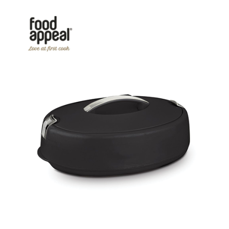 סיר תרמוס אובלי 5 ליטר KEEP IT HOT שחור מבית Food appeal