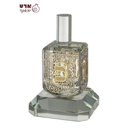 UK42143 סביבון קריסטל עם פלקטה ובסיס 11 ס