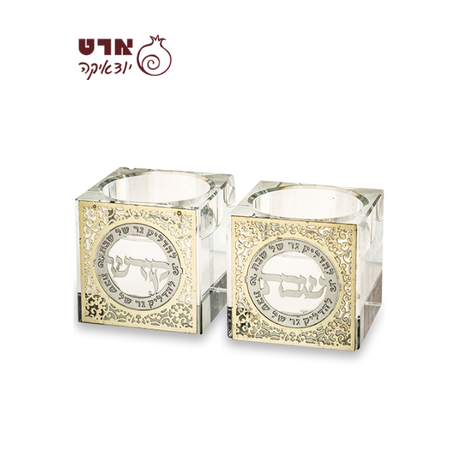 UK81819 פמוטי קריסטל עם פלקטה