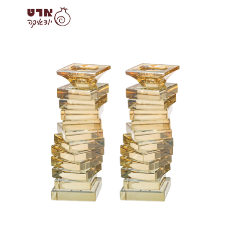 UK40736 זוג פמוטי קריסטל מהודרים 19.5 ס