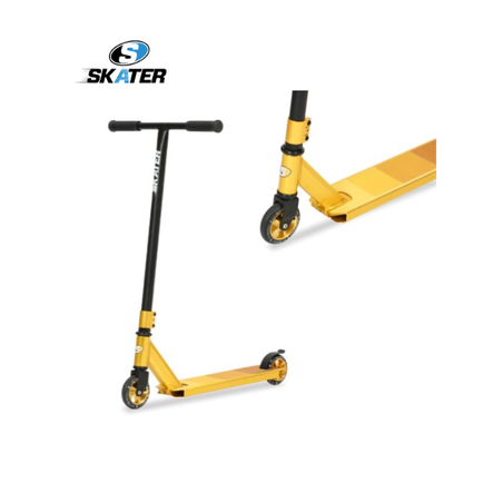 SKATER Pro-T5-קורקינט פעלולים מקצועי PU Abec 9 צבע GOLD