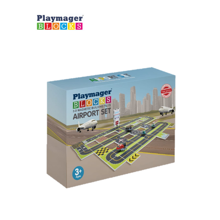 נמל תעופה מגנטי 60 חלקים כולל 4 מטוסים