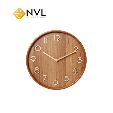 X4796 שעון קיר עץ קוטר 30 ס