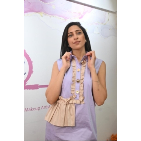 שמלת מיני מיוחדת צבע סגול