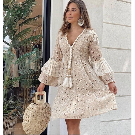 שמלת מקרמי מיני ביג׳