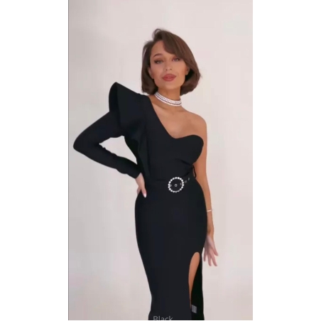 שמלת מקסי עם שסע