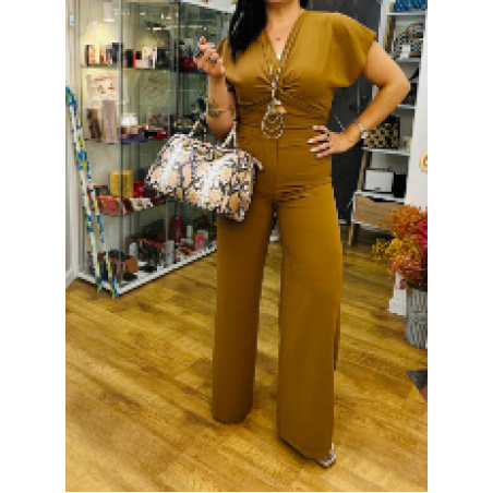 חליפת קשירה בצבע קאמל