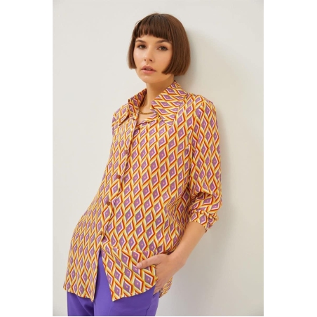 חולצה מכופתרת צבעונית