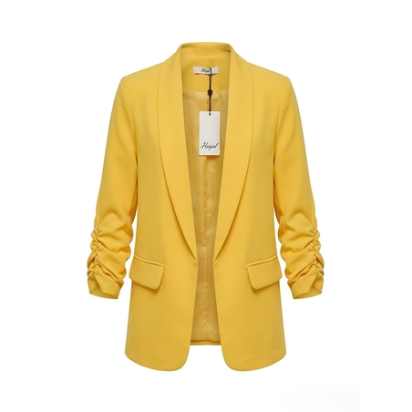 בליזר אביבי ואלגנטי בצבע חרדל - שילוב של סטייל ונוחות