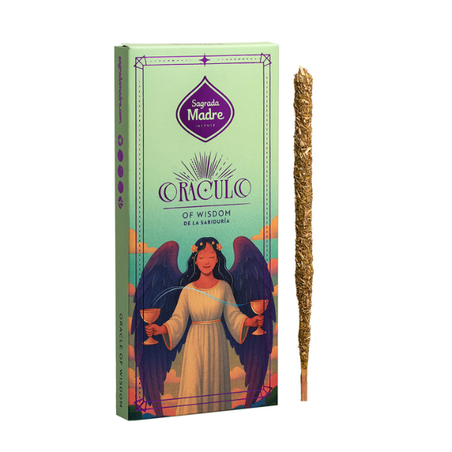 קטורת טבעית Oracle Wisdom עם קלפי אורקל חכמה פנימית והכוונה Sagrada Madre