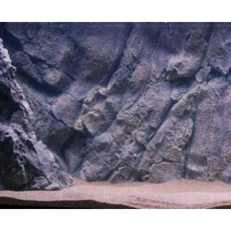 רקע תלת מימד סלעי דגם בורנאו 200X80 אקווריסטיק Aquarium Rocky 3D background Model Borneo