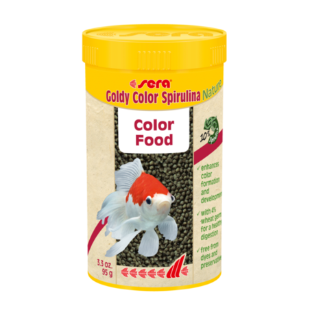 סרה גולדי קולור ספירולינה נייצ'ר 250 מ”ל - Sera Goldy Color Spirulina Nature 250 ML