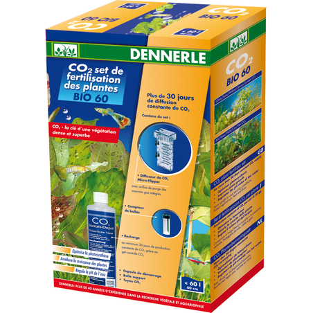 דשן CO2 סט לדישון אקווריום צמחיה ביו 60 דנרלי - DENNERLE CO2 plant fertilizer set BIO 60
