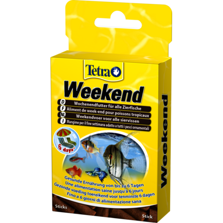 טטרה וויקנד מזון חופשה 20 מקלות - Tetra Weekend 20 Sticks
