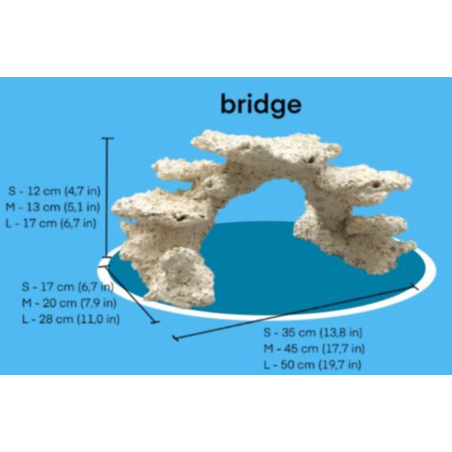 מסלעה קרמית אקווה קרמיק צורת גשר - Aqua Ceramic Aquascape Bridge