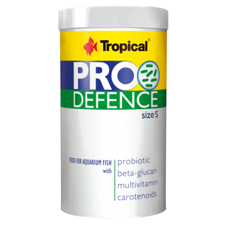 טרופיקל מזון פרוביוטי לדגים גודל סמול 250 מ”ל - Tropical Pro Defence S